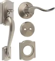 Schlage F93 CAM 619 Camelot Dummy Handleset with Accent Right Hand Lever