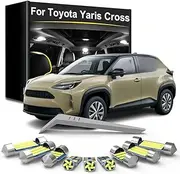 10Pcs LED Interior Light Bulb Kit, For Toyota Yaris Cross 2020 2021 Car LED Map Dome Reading Lamp Car Accessories