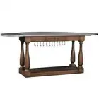 ROCHELLE FRENCH PROVINCIAL DINING TABLE TIN TOP/MAHOGANY/BREAKFAST ISLAND 230CM
