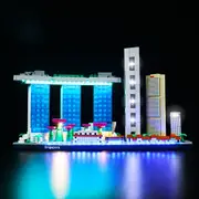 Brick Shine - Light Kit for LEGO® Architecture Singapore 21057