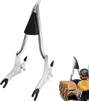 Motorcycle Backrest Sissy Bar Passenger Back Rest Pad Compatible for Indian Accessories Dark Horse Challenger Chieftain Roadmaster Springfield Pursuit Vintage Limited 14-23 2024 (29" Height, Chrome)