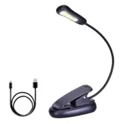 Rechargeable LED Book Light 9 Lighting Modes 5 LED Reading Light Desk Lamp