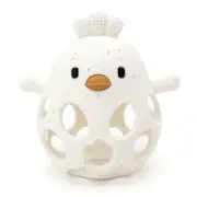 1PC Baby Silicone Teether Toys Cartoon Chick Shape Baby Toys Hollow Out Baby Car