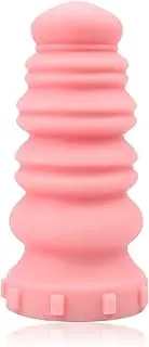 SXOVO Macaron Tower Plug, G-Spot Plug Liquid Silicone Butt Plug Sex Toys with Strong Suction Base Orgasm Masturbator for Men Women Couples (Coral Pink) (S)
