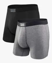 Saxx Vibe Super Soft Boxer Briefs - 2 Pack - Size Medium - BNIB