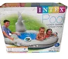 INTEX RARE Sandy Shark Spray Pool 90in x 89in x 42in for 2+