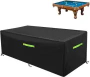 7/8/9 Ft Pool Table Cover, Waterproof Billiard Cover Polyester Fabric for Snooke