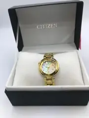 CITIZEN JAPAN AUTHORIZED WATCH CITIZEN L Eco-Drive EM0328-57P Beige New in box