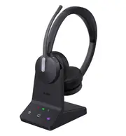 Yealink WH64 Dual Teams DECT Wireless Headset, DECT Bluetooth Wireless, Busylight, 3-Mic Noise Cancellation, Charging Stands, Carrying Bag