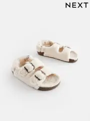 Pink Animal Print Double Strap Corkbed Slippers (Q91819) | $37 - $44