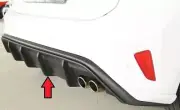 Rieger 34203 for Ford Focus ST/ST-Line MK4 (DEH) 5-Door 18- Rear Diffuser (for: Ford)