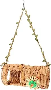 COLLBATH Bird Nest Swing for Parakeets Hamster Tunnel Toy Pet Cage Sleeping Bed