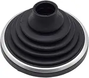 Jodriva Gear Shift Knob Cover, for Ford, for Fiesta, Fusion 2004-2007 Gaiter Gear Shaft Rubber Gaiter Boots Dust Bottom Frame Black Car Gear Shift Knob
