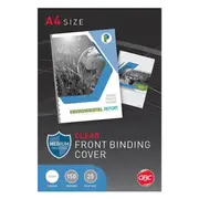 Gbc Ibico Binding Cover 150 Micron A4 Clear Pack 25