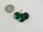 Emerald F (12mm) Swarovski 1122 Crystal Rivoli Stones