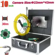 10in Pipe Inspection Video Camera 30M Drain Pipe Sewer Inspection Camera 6W LED