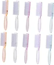 Healvian Nail Brush for Cleaning Scrubbing 10pcs Fingernail Brushes Long Handle for Home Travel