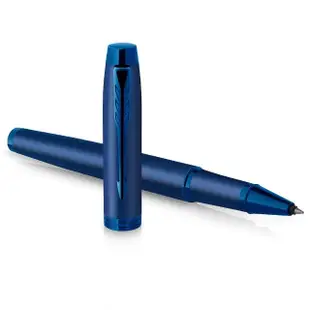 【PARKER】派克 新IM 特別款 電光藍 鋼珠筆(金屬色系)