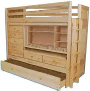 Bunk Bed All-in-1 How-to Book; Paper Pattern Plan DIY Easily Build Any Loft SZ