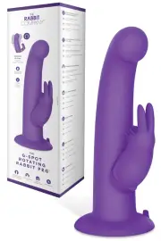 The Rabbit Company G Spot Rotating 8.3" Rabbit Peg Vibrator