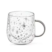 Starlight Glass Double Wall Mug
