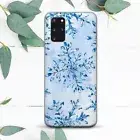 Winter Snowflake Painting Blue Case For Samsung Note 20 S20 S21 S22 S23 S24 FE