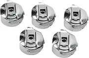 Sewing Machine Bobbin Case, 5Pcs A Set Bobbin Holder Case Strudy Stainless Steel Material for Electric Industrial Sewing Accessories