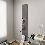 66.93x13x0.32inch Thickened Cat Wall Scratcher Carpet,Cat Climbing Wall, Durable Cat Wall Furniture, Tall Cat Scratching Post,Wall Scratchers for Indoor Cats, Couch Sofa Protector (Grey)