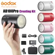 Godox AD100Pro Pocket Flash Light Kit for Canon Nikon DSLR Outdoor Photography