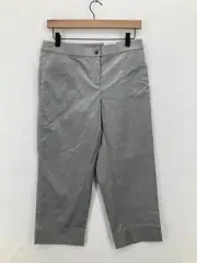 Weekends by Chico's Pants Women's 0 Cropped Silver Sky Stretch Fabric Mid Rise