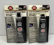Pro Seal Black RTV Silicone Instant Gasket 2Pk. Part# 80044 Low Volatile Formula