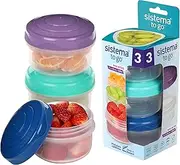 Sistema To Go Mini Bites | 130 ml | Assorted Colours | 3 Count