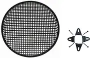 15 Inch 15" Universal Metal Car Audio Speaker SubWoofer Waffle Grill Protector Cover with Clips and Screws…