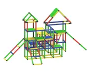 Mega 4-Storey Playhouse Construction Set (866 pcs) - Indoor & Outdoor - Fun & Educational Learning Toy