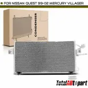 New A/C Condenser With Bracket for Nissan Quest 1999-2002 Mercury Villager 3.3L (for: Nissan)