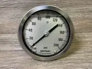 Ashcroft 45-1009-SL-02B General Service Gauge 4-1/2" 200PSI Filled Back Mount SS