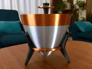6" Bullet Bowl Atomic Space Age Retro Mid-Century Modern 3D Printed