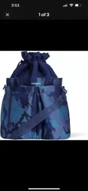 Corkcicle Beverage Bucket Cooler Bag, Navy Camo, 10.5” x 12”