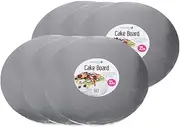 [6PCE] Party Central Cake Board, Decorative Base for Cakes, Provides Support and Presentation, Ideal for Birthdays, Weddings, and Special Occasions