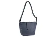 Milleni Women's Leather Shoulder Crossbody Bag w/ Zip Pocket 32x23cm