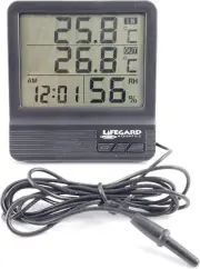 Lifegard Aquatics Digital Temp Alert, Thermometer / Hygrometer