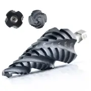 toolant Four Spiral Flute Cobalt Step Drill Bit(Pro), 3/16" - 7/8"(12 Step Si...