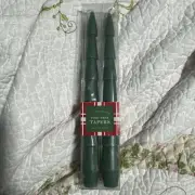Christmas Tree Taper Candles Set Of 2 Gold Pine Trees M71