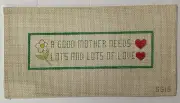 A Good Mother Hand-Painted Needlepoint Canvas Sweet Quote Mother's Day Love