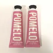 Lot Of 2 Bath & Body Works POMELO Hand Cream 1 Fl Oz Shea Butter Travel Purse Sz
