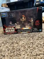 Hasbro Star Wars Episode I Mos Espa Encounter Sebulba, Jar Jar Binks, Anakin...
