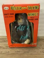 Vintage Buster the Talking Monkey STELLAR Transistor AM Radio - Made in Japan