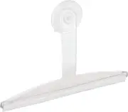 iDesign 22300 Plastic Suction Squeegee with Storage Hook Clear