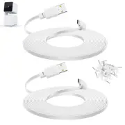 Smays 10 Ft Cable for WYZE Cam Pan V3 Camera, Long Micro USB Flat Power Cord