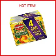 Del Monte Yellow Cling Sliced Canned Peaches in 100% Juice, 15 oz Cans (4 Pack)